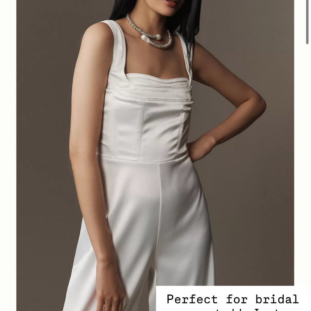 Anthropologie White Jumpsuit